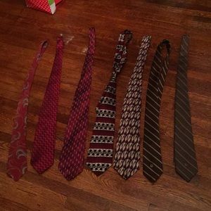 7 different brands ties